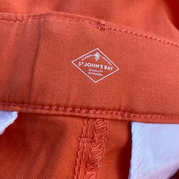 St. John's Bay Living Coral Secretly Slender Capris NWT 4 - Picture 6 of 6